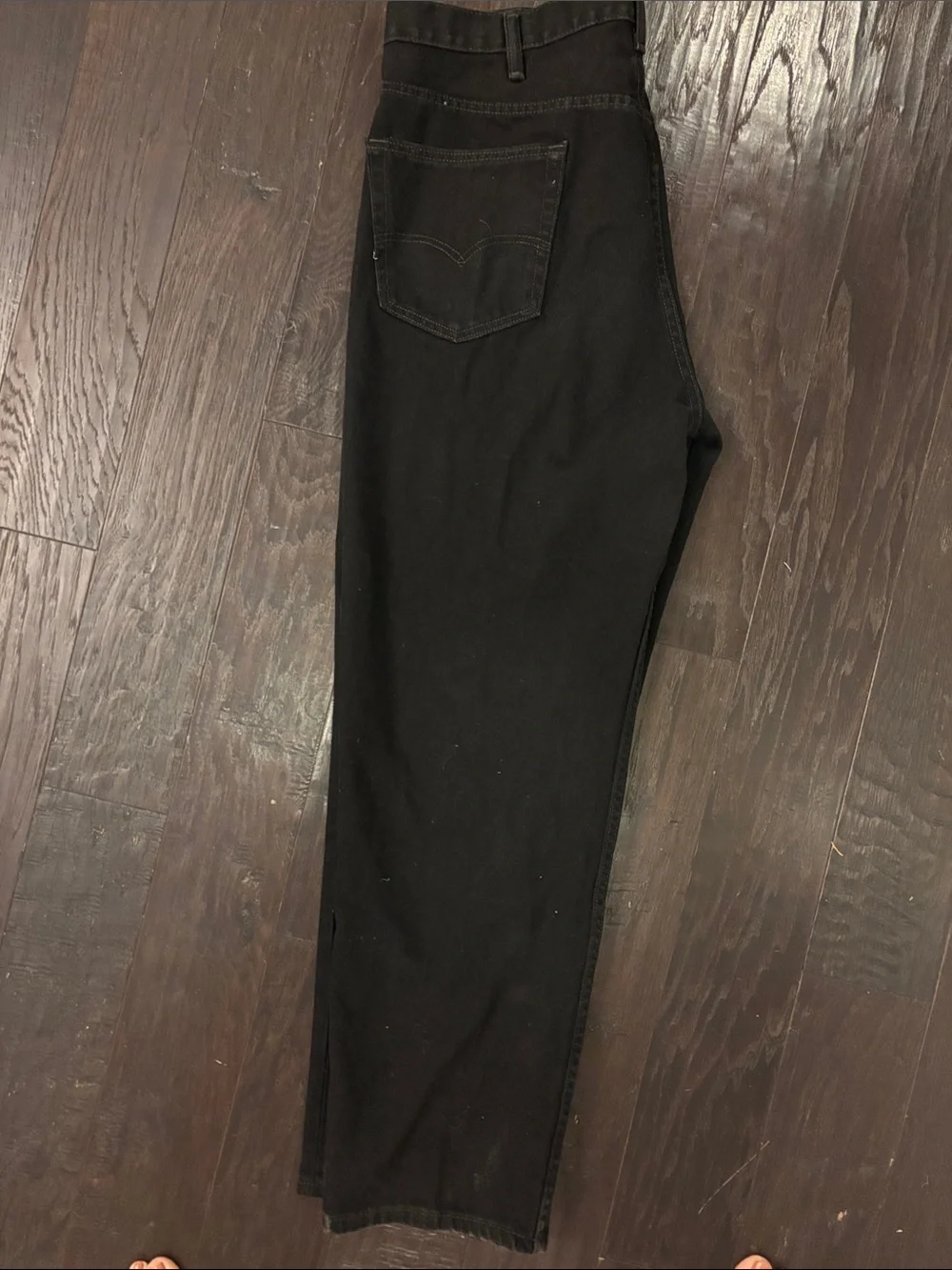 Levi's Black Straight-Leg Men’s Jeans size W42 L 32